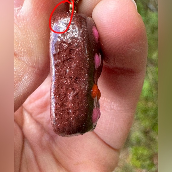 Polymer clay cosmic brownies Earrings - Picture 10 of 16